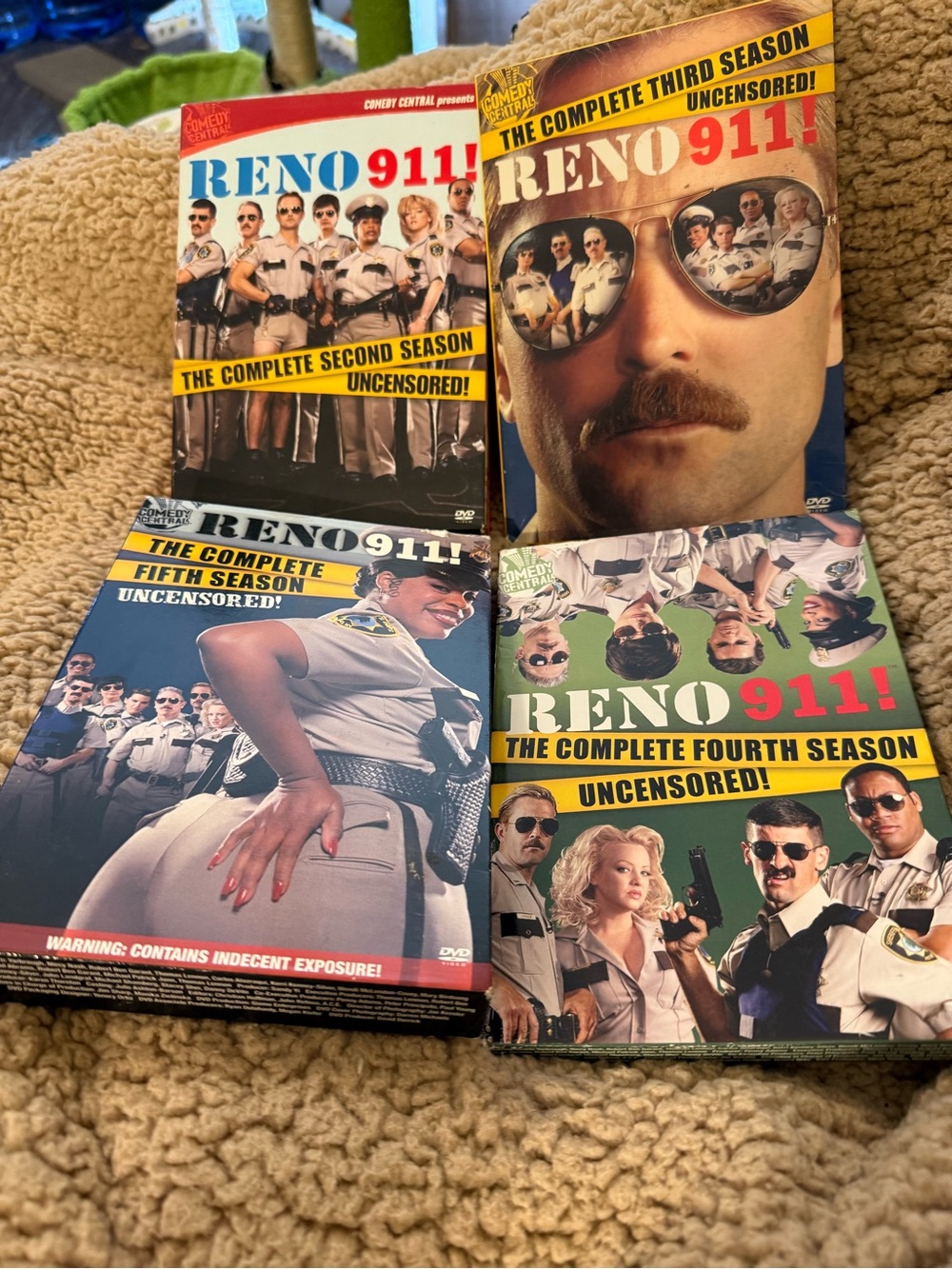 Reno 911! Complete Seasons 1,2,3,4,5 DVDS movies discs are in great condition
